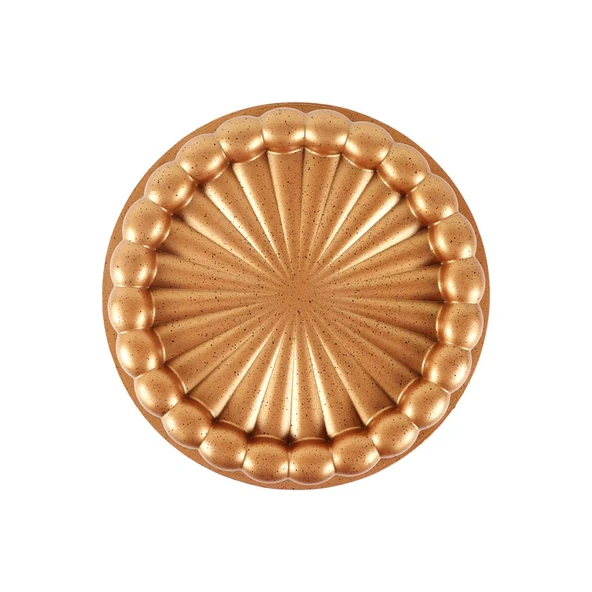 Serenk Fun Cooking Papatya Sarı Tart Kalıbı - 28 cm Alüminyum Döküm, Yanmaz Yapışmaz Granit Kaplama - Resim 2