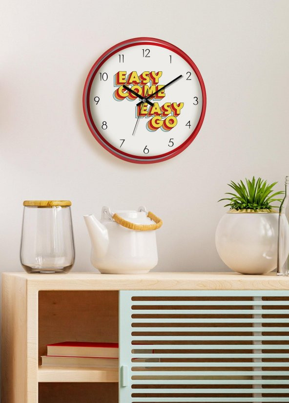 The Mia Hype Duvar Saati Easy Come 30 cm - 2