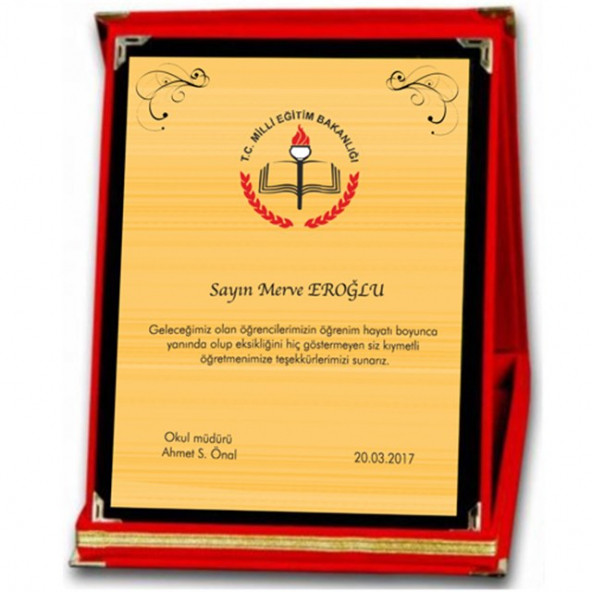 Kişiye Özel Plaket Baskı