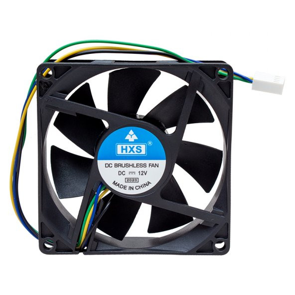 POWERMASTER 80X80X25 MM 8X8 12 VOLT 4 KABLOLU SOKETLİ FAN
