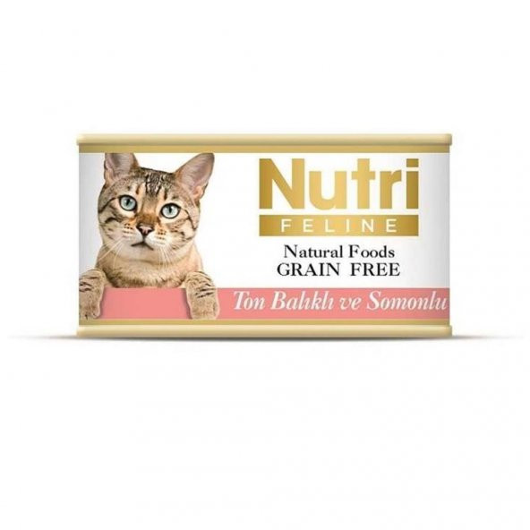 Nutri Feline Tahılsız Ton Balıklı Somonlu Kedi Konservesi 85 Gr - 2
