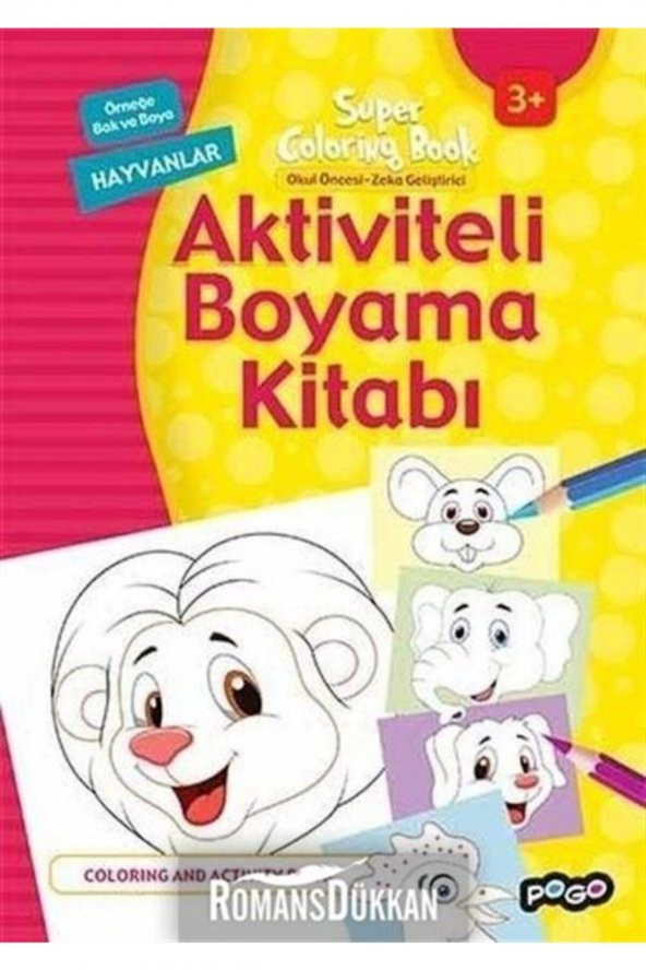 Aktiviteli Boyama Kitabı-hayvanlar