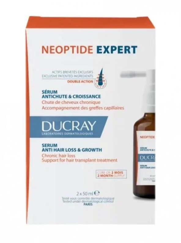 Ducray Neoptide Expert Saç dökülmesine ve uzamasına karşı serum 2 x 50 ml