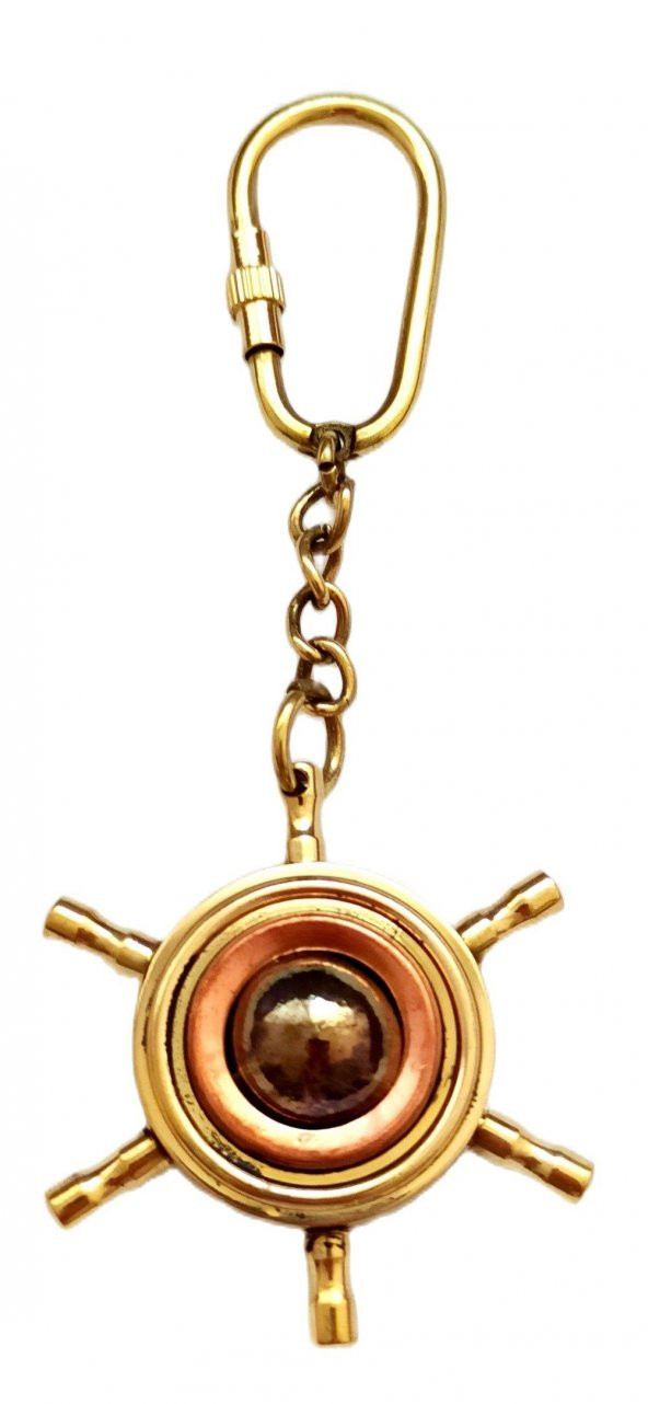 Pirinç Malzemeden Dümen Anahtarlık