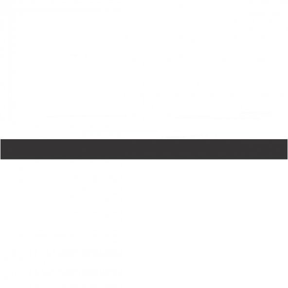 15 mm x 2800 mm Siyah Sibu Aynalı Pleksi Şerit Mobilya Süsü - 2