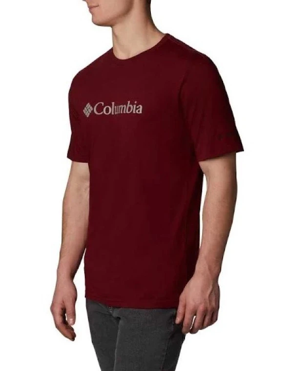 Columbia Csc Basic Logo™ Shirt Erkek Tişört BORDO - 2
