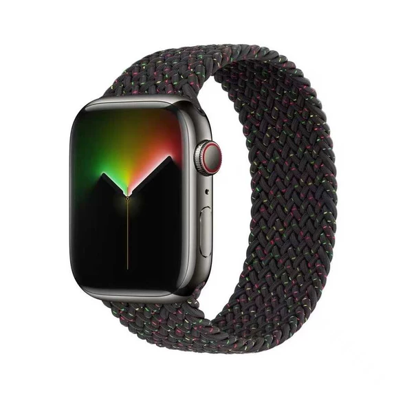 Apple Watch 38mm KRD-32 Medium Hasır Örgü Dizayn Kordon