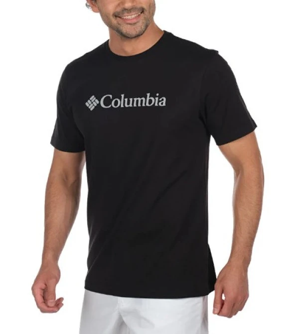 Columbia Csc Basic Logo™ Shirt Erkek Tişört siyah buyuk logo