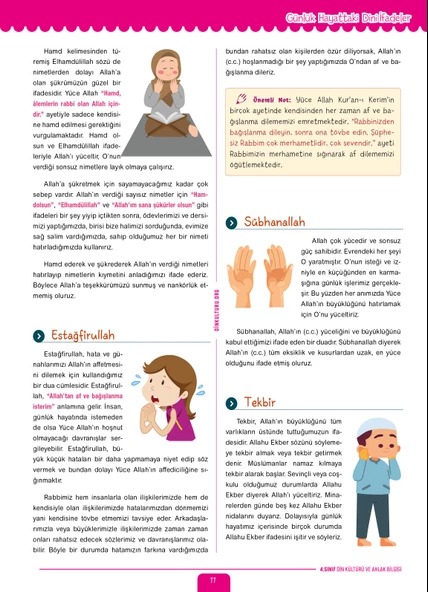 4.Sınıf Din Kültürü ve Ahlak Bilgisi Özet Konu Anlatımlı Yeni Nesil Soru Bankası - 4