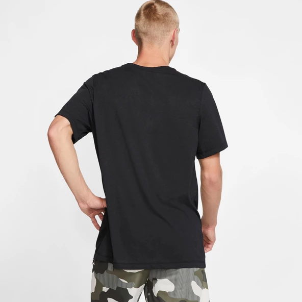 Nike Dri-FIT Erkek Siyah Kısakol Tişört - 2