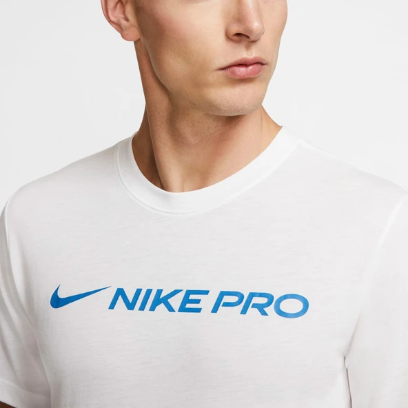 Nike Dri-FIT Erkek Beyaz Kısakol Tişört - 3