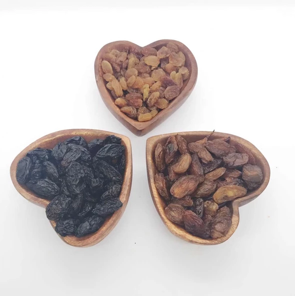 3'lü Karışık Kuruyemiş ( İzmir Üzüm + Besni Üzüm + Kan Yapıcı Üzüm ) 1500 Gram