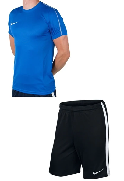 Nike M Nk Dry Park18 Siyah  Şort + Lacivert Tişört - Resim 4