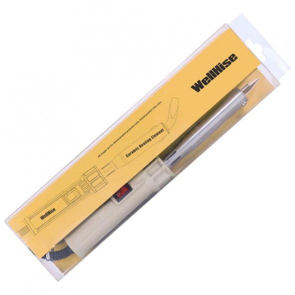 WellHise WH-715L Anahtarlı Düz Uçlu 100W Kalem Havya - Resim 5