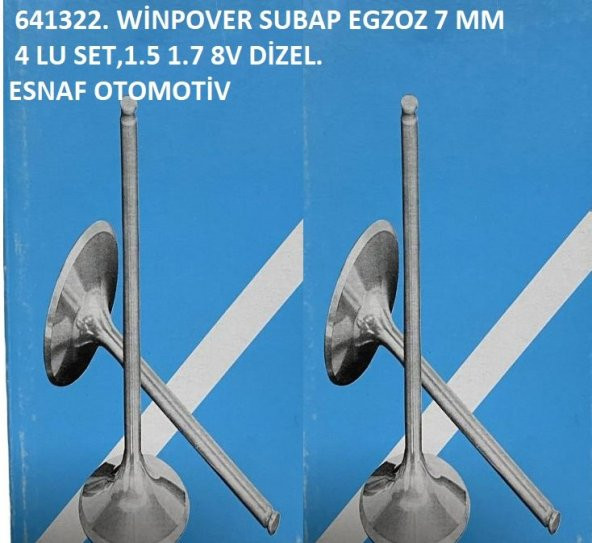 OPEL COMBO B EGZOZ SUBAP 1.5 1.7 8V DİZEL,641322 ürün görseli 1