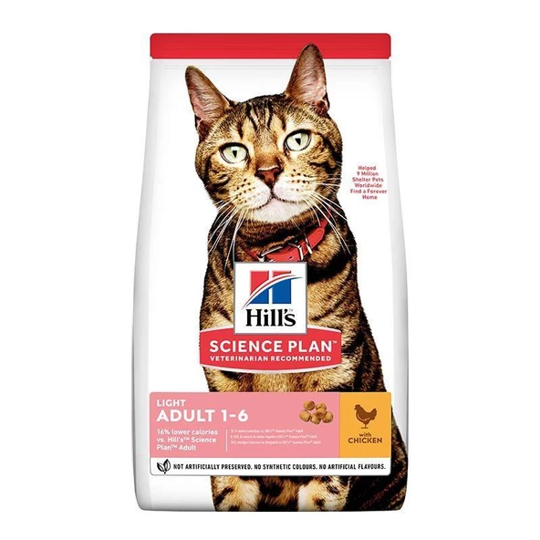 Hill's Light Tavuklu Yetişkin Kuru Kedi Maması 1.5 Kg