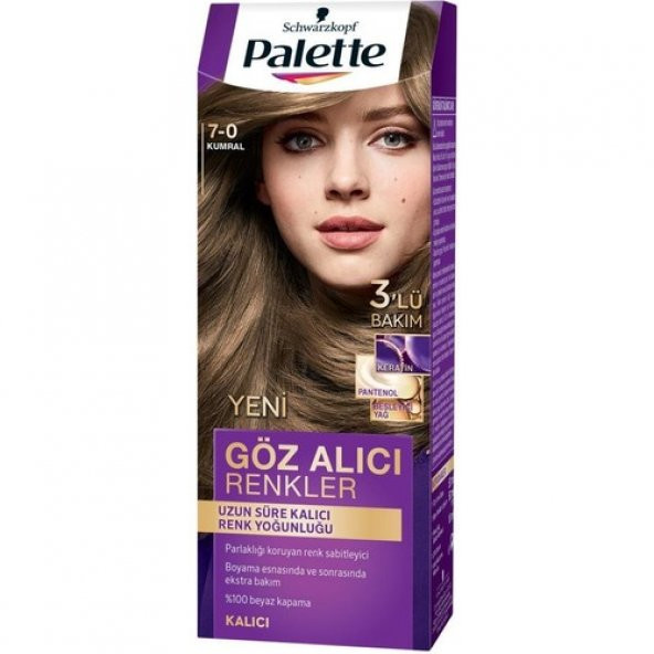 Palette Göz Alıcı Renkler Set Boya 7-0 Kumral