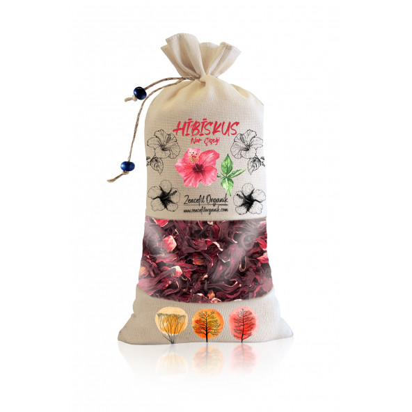 Bez Torba Hibiskus Nar Çiçeği 240 Gr. Özel Seçme Bamya Çiçeği Hibisküs Çayı - 1