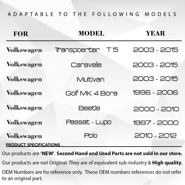 VW T5,Golf 4, Passat için Orta Konsol Kolçak Alt Kapağı - BEJ - 9