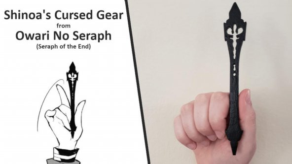 Shinoa Nın Kendiari No Seraph Dan Cursed Gear Plastik Aparat