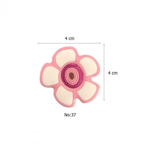 Çocuk Odası Mobilya Kulp Dolap Düğme Pembe Papatya - 2