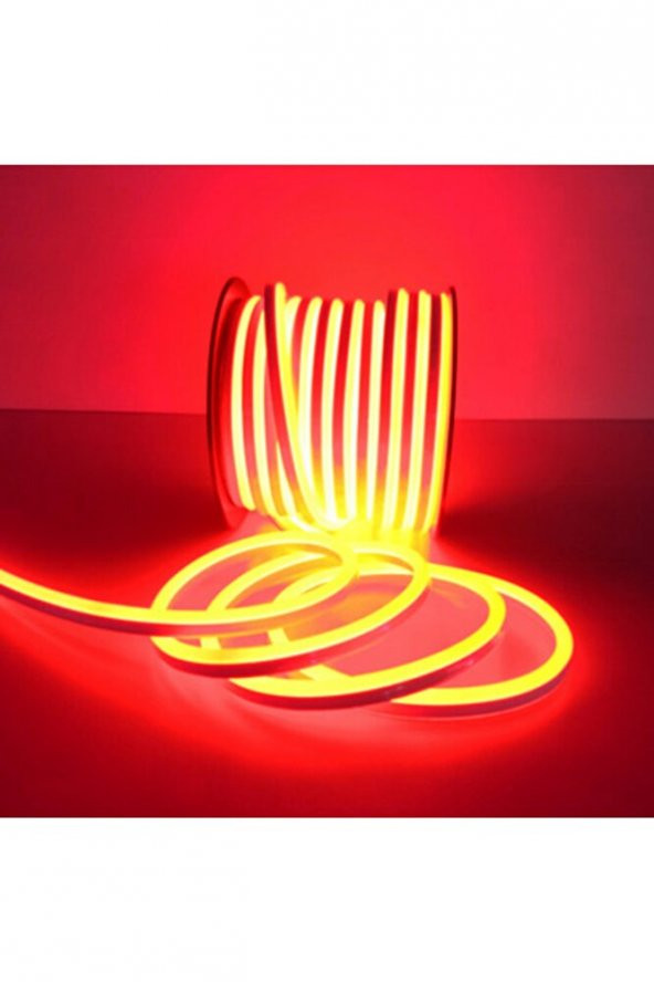 Cata 12v Kırmızı Neon Led - Hortum Led- Su Geçirmez - 5metre - 1