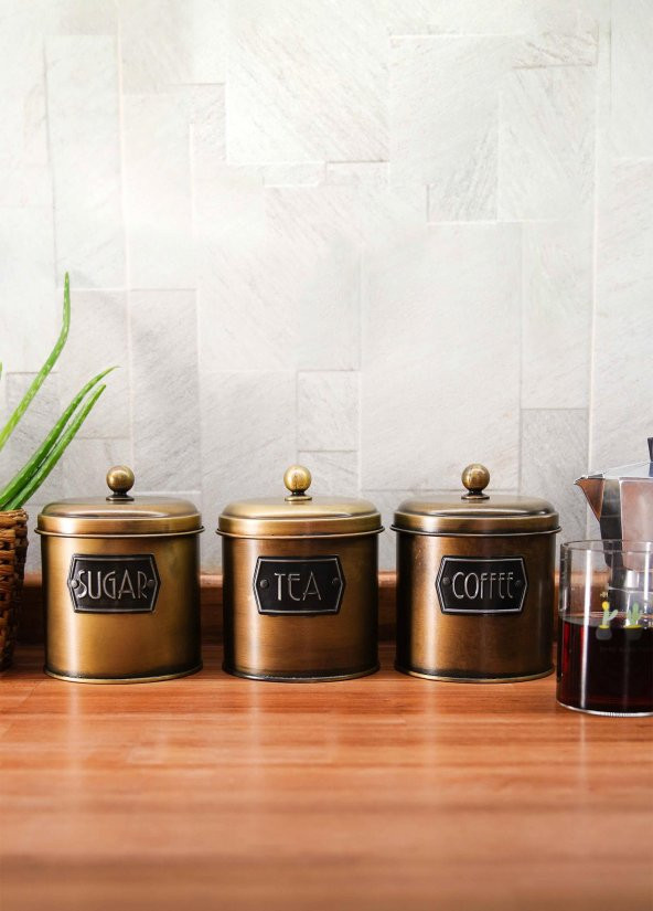 The Mia Çay Şeker Kahve Kavanozu 1,70 Lt Gold - 5