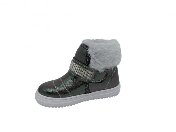 Zerhan 23 Kız Bebek Çocuk Bilek Kürklü Cırtlı Bot - 3