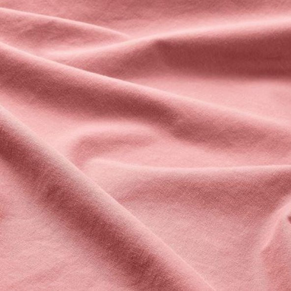Tek Kişilik Nevresim Takımı, Şeker Pembe Renk MeridyenDukkan 150x200 Düz Desen %100 Pamuk,Çarşafsız - 3