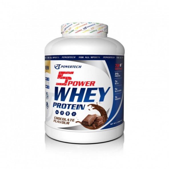 Powertech 5Power Whey Protein 2160 Gr Çikolata Aromalı