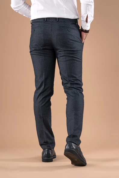 SLİMFİT KIŞLIK DAR PAÇA ERKEK KUMAŞ PANTOLON - 9