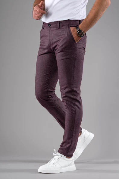 SLİMFİT KIŞLIK DAR PAÇA ERKEK KUMAŞ PANTOLON - 2