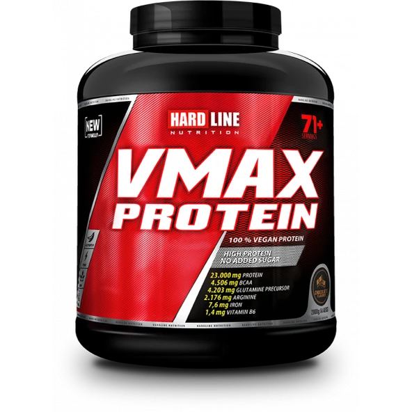 Hardline Vmax Protein 2000 Gr Bitkisel Vegan Protein Tozu - Resim 2