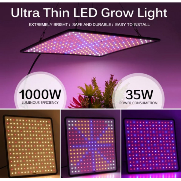 1000W bitki yetiştirme led isik - 1