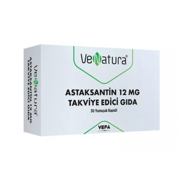 Venatura Astaksantin 12 mg 30 Kapsül