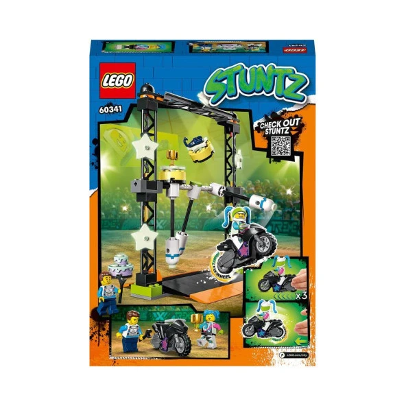 LEGO® City Çubuklu Gösteri Yarışması 60341 - 5 Yaş ve Üzeri Çocuklar için Stuntz Oyuncağı Yapım Seti (117 Parça)