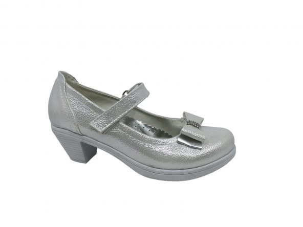 Zerhan 175 Kız Çocuk Pırıltılı Cırtlı Topuklu Abiye Ayakkabı - Resim 2