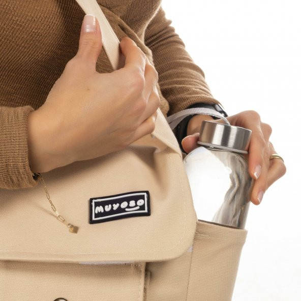 Sütlü Kahve Kanvas Postacı Çanta - 2