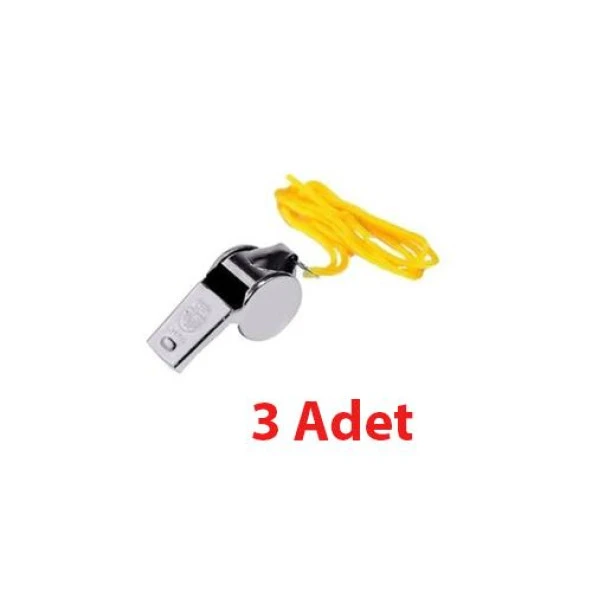 Metal Ipli Hakem ve Deprem Düdüğü (3 Adet)