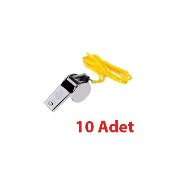 Metal Ipli Hakem ve Deprem Düdüğü (10 Adet)