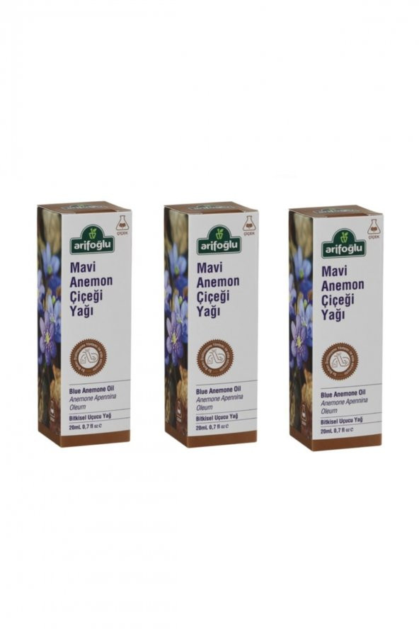 3 Adet  Mavi Anemon Yağı 3 X 20 Ml
