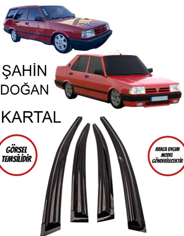 Tofaş Doğan Slx Şahin Kartal Cam Rüzgarlığı  Mügen Tip 4lü