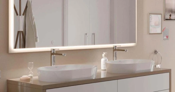 Serel Sapphire Mat Beyaz Tezgah Üstü Çanak Lavabo 40x60 cm SP46DXL010H - 3