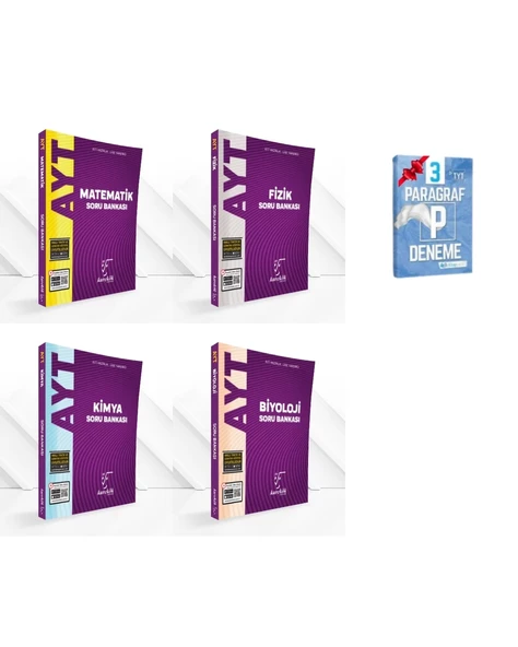 AYT Matematik Fizik Kimya ve Biyoloji Soru Bankası Set