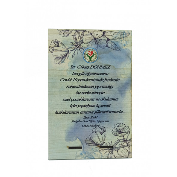 AHŞAP PLAKET