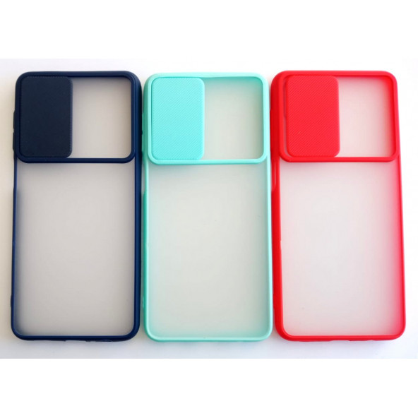 Samsung Galaxy A22/M22/M32 Uyumlu Kamera Korumalı Sürgülü Kılıf - Resim 6