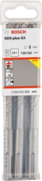 Bosch SDS-Plus 5X Matkap Uç 8x100x160mm Taş ve Beton 10'lu Paket - Resim 2