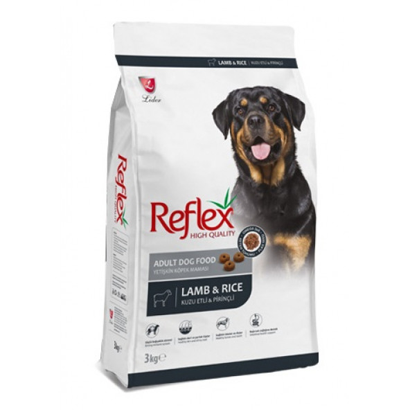Reflex Kuzu Etli Pirinçli Yetişkin Köpek Maması 3 Kg