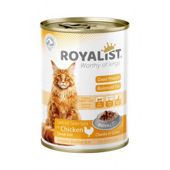 "Royalist Tavuklu Yetişkin Kedi Konserve 400 Gr "