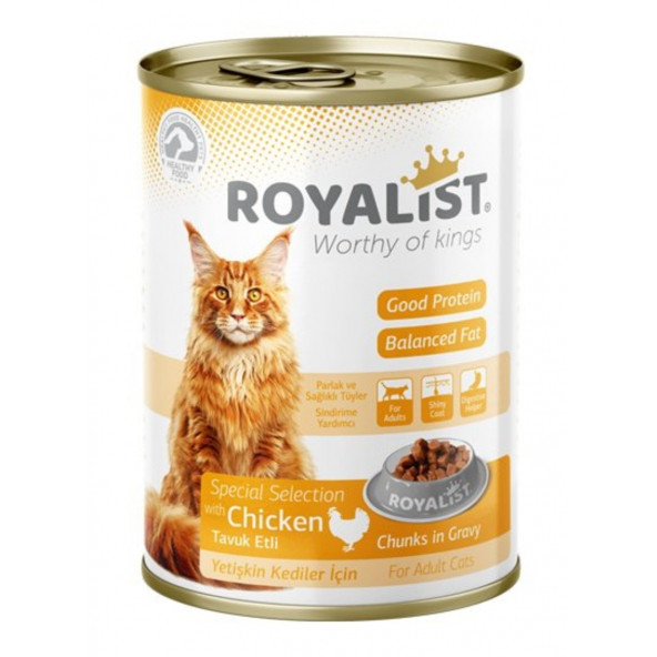 "Royalist Tavuklu Yetişkin Kedi Konserve 400 Gr " - 2